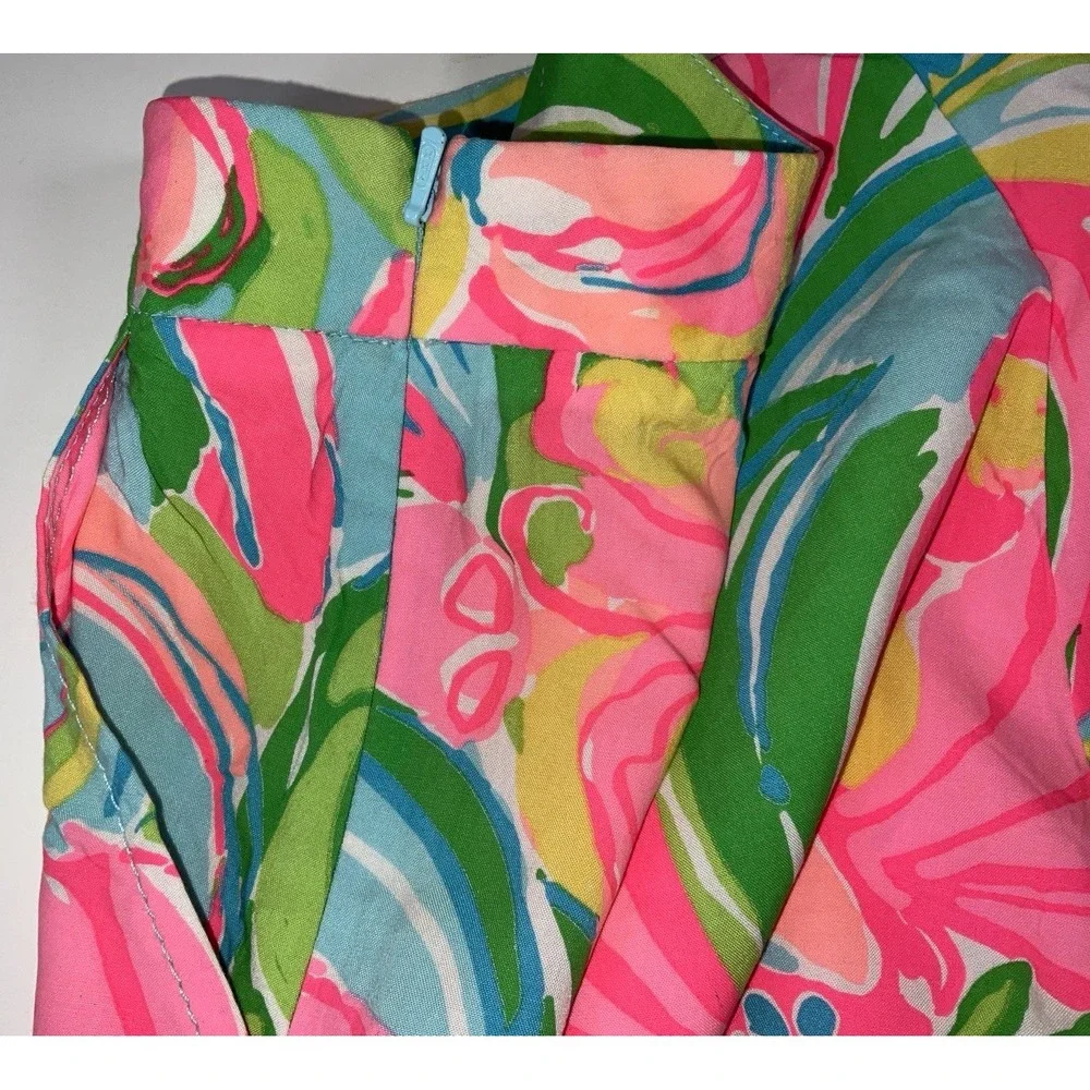 NWOT Women's Lilly Pulitzer Jeannie Shorts - So A Peeling Pink Green Blue‎ Sz 4